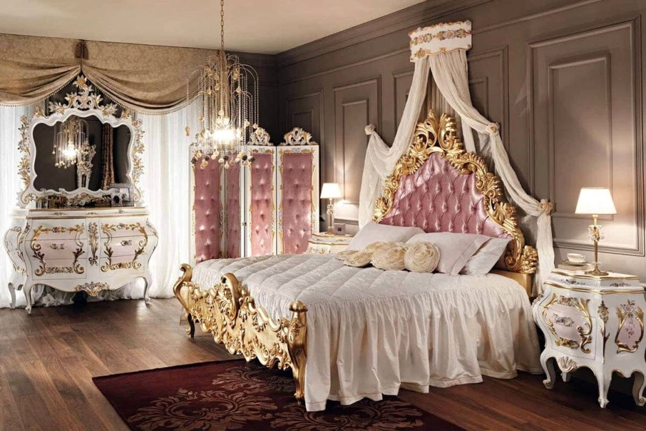 Спальня в стиле Ампир Барокко