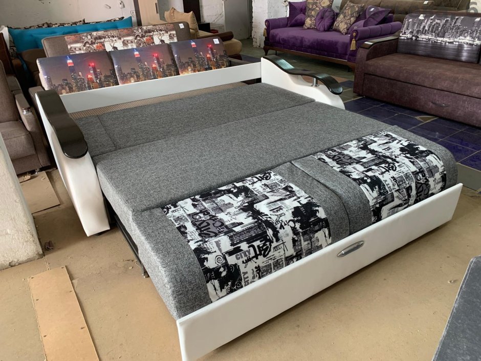 Диван еврокнижка тройной раскладки