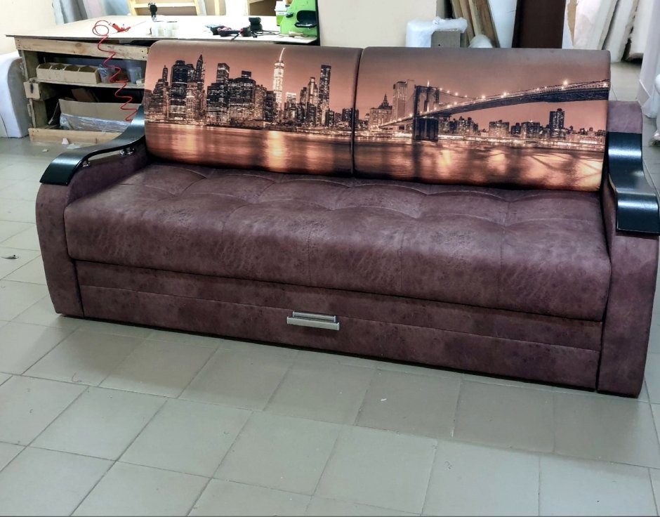 Диван Чарли цвет опера крем