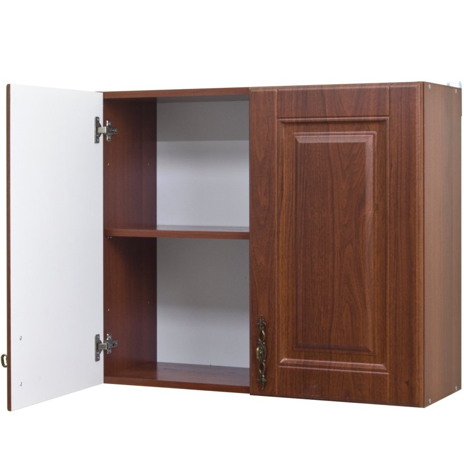 Шкаф навесной орех, 67.6x50 см, ЛДСП, цвет коричневый