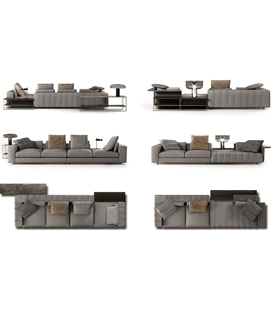 Minotti Sofa Dimensions
