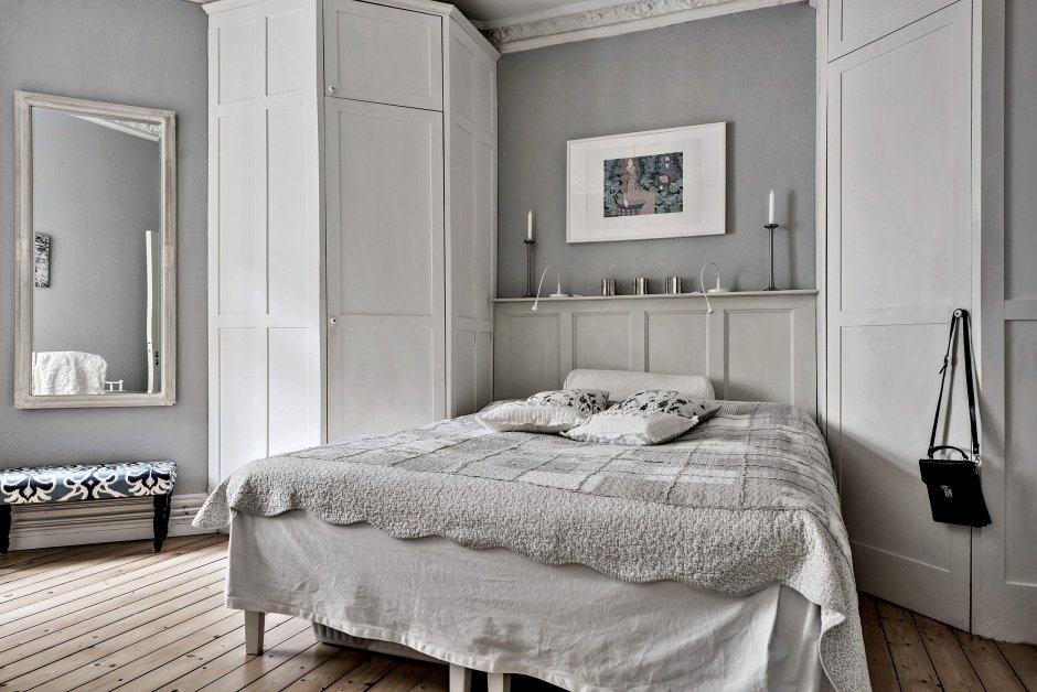 Спальный гарнитур для маленькой спальни со шкафом