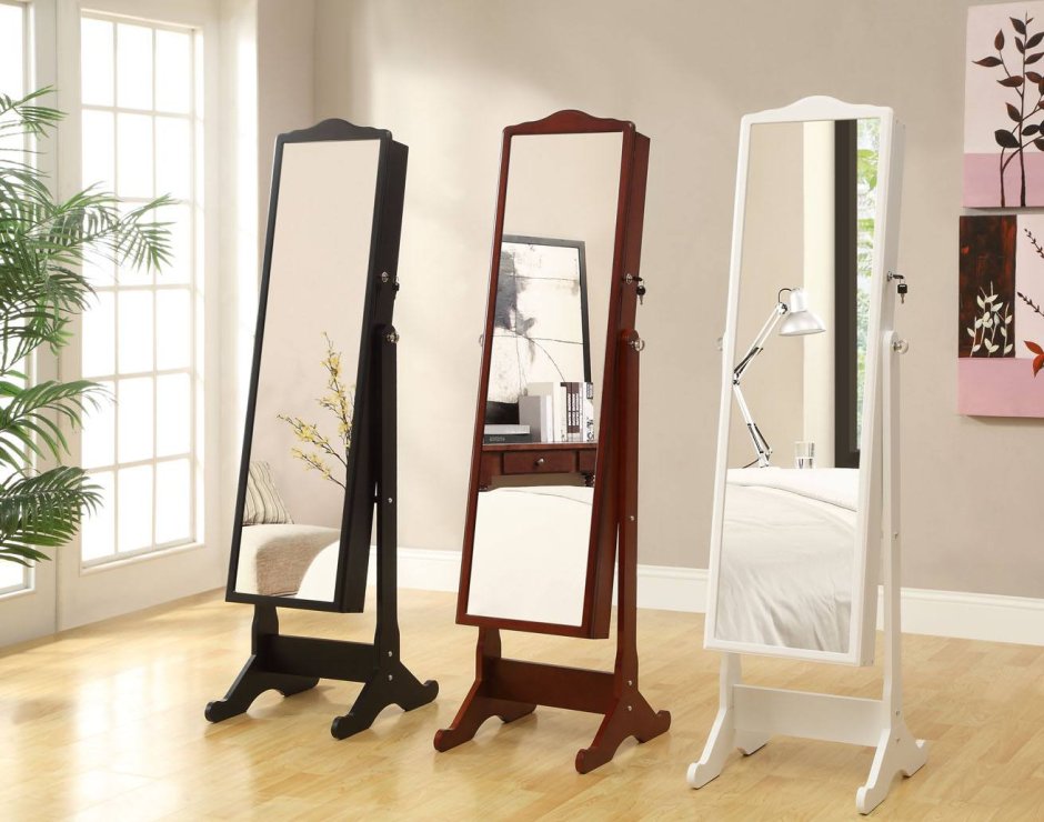 Напольное зеркало REINAP-z2000-DS белый