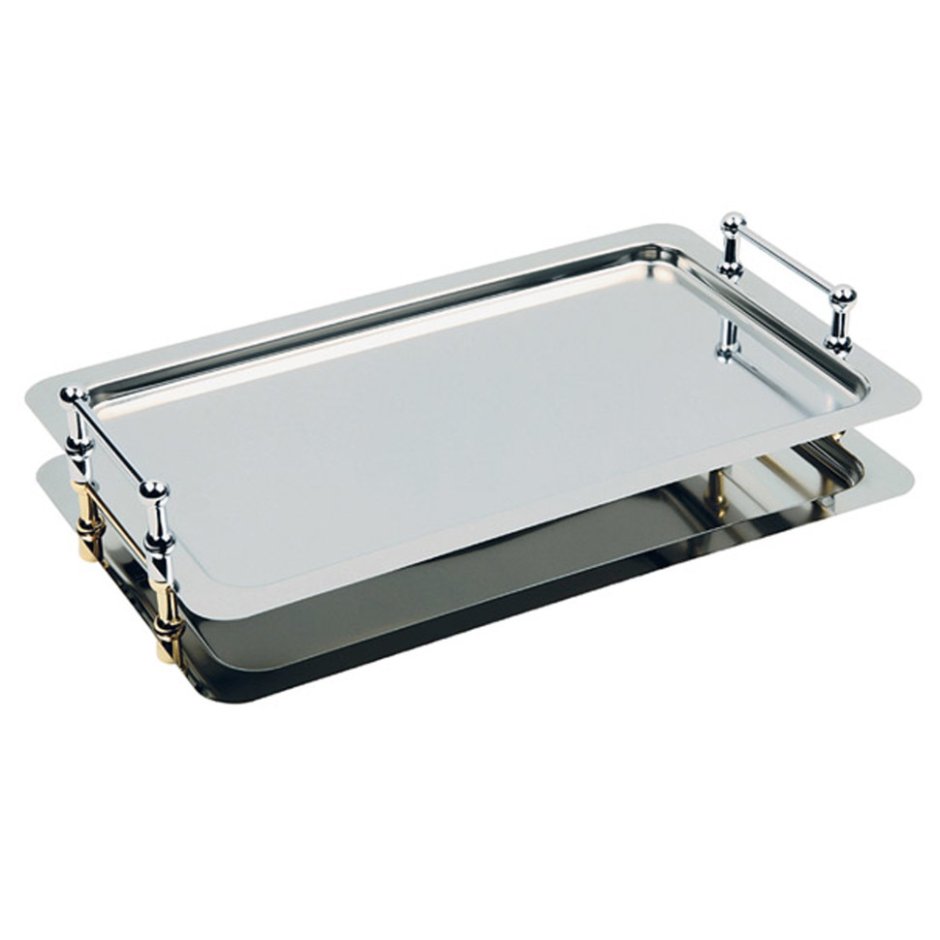 Поднос прямоугольный "APS" (30х24см) нерж.