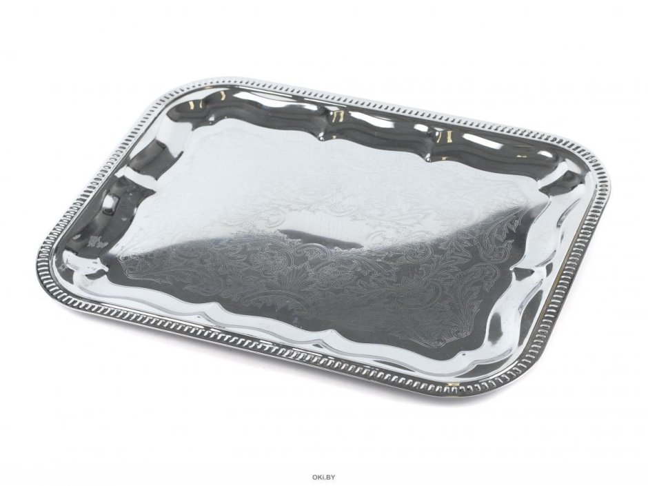 Поднос круглый Queen Anne 22см сталь посеребрение