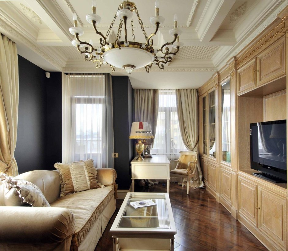 Кабинет в зеленом цвете