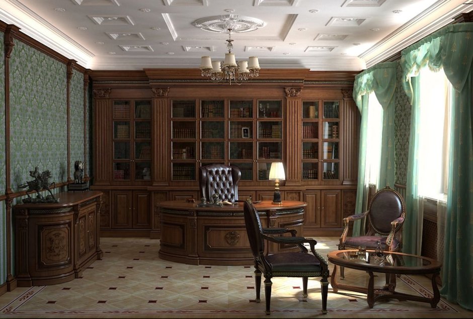 Кабинет в английском стиле