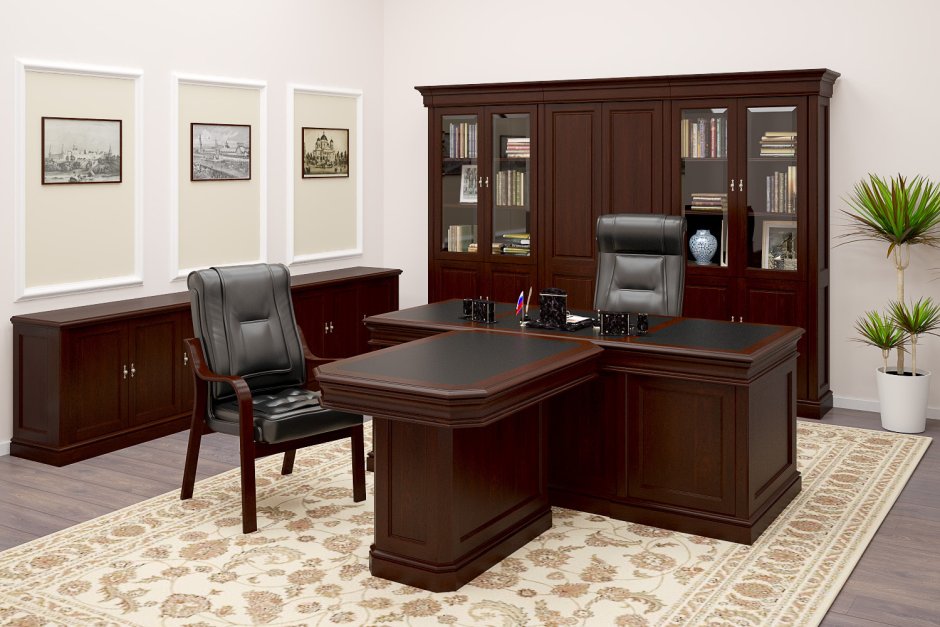 Рабочее место в классическом стиле