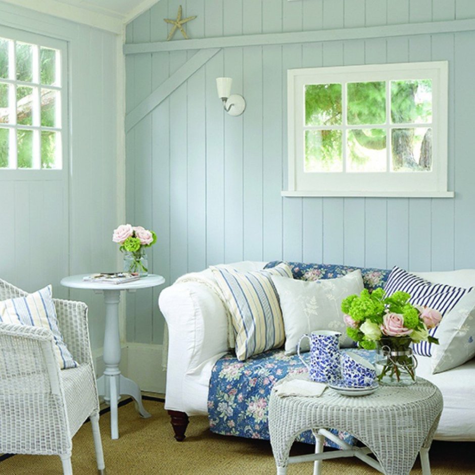 Крашеное дерево в интерьере