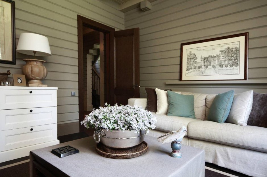 Крашеная вагонка в интерьере