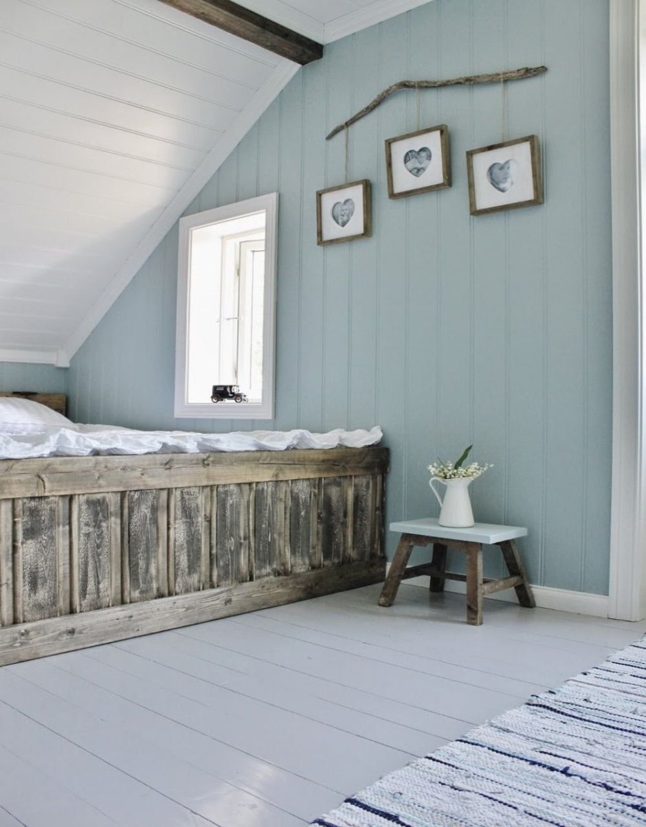 Вагонка на стене в интерьере