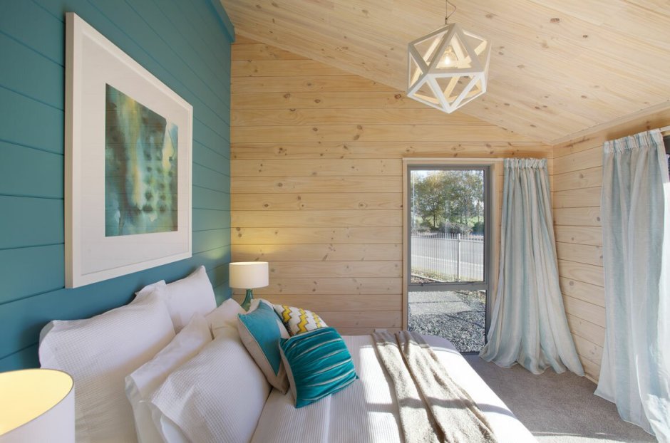 Спальня мансарда дерево Сканди