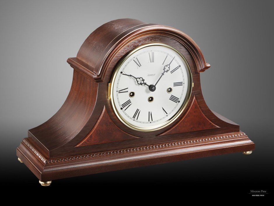 Часы каминные и настольные деревянные