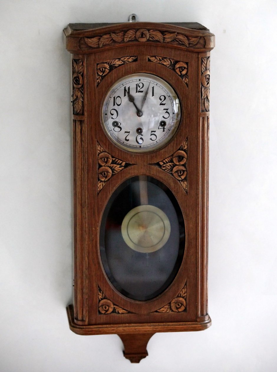 Часы каминные деревянные с маятником модель т334 механические