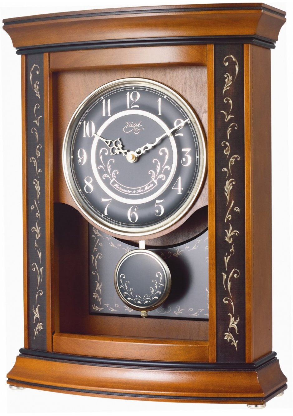 Настенные часы с маятником и боем Восток н-9532 белые