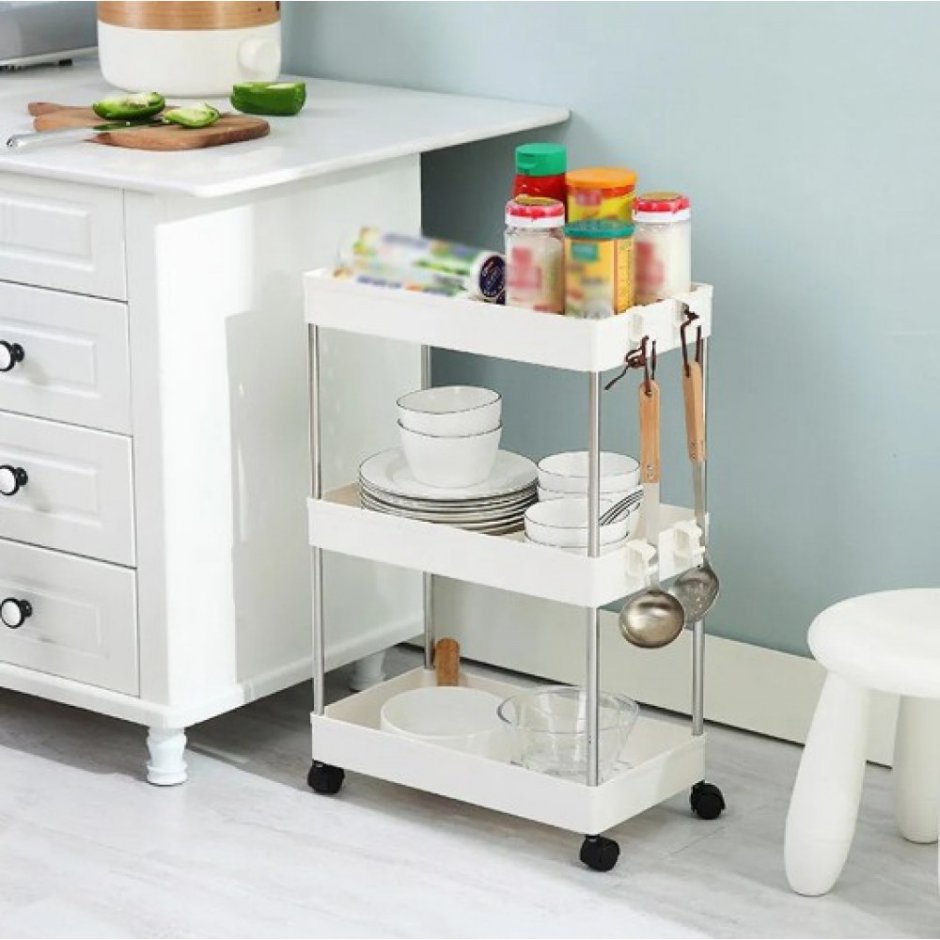 Этажерка в ванную узкая