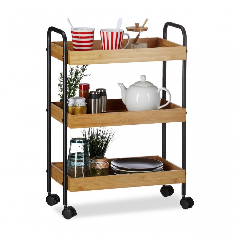 Кухонный стеллаж на колесах
