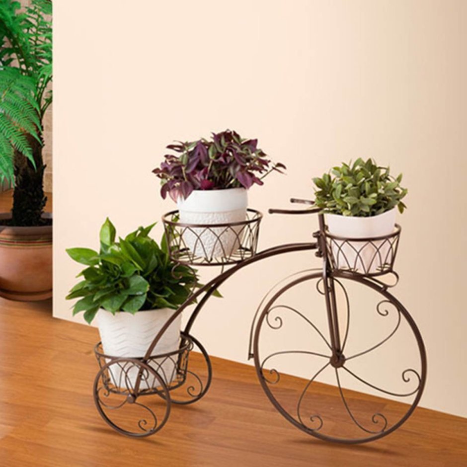 Подставка для цветов велосипед