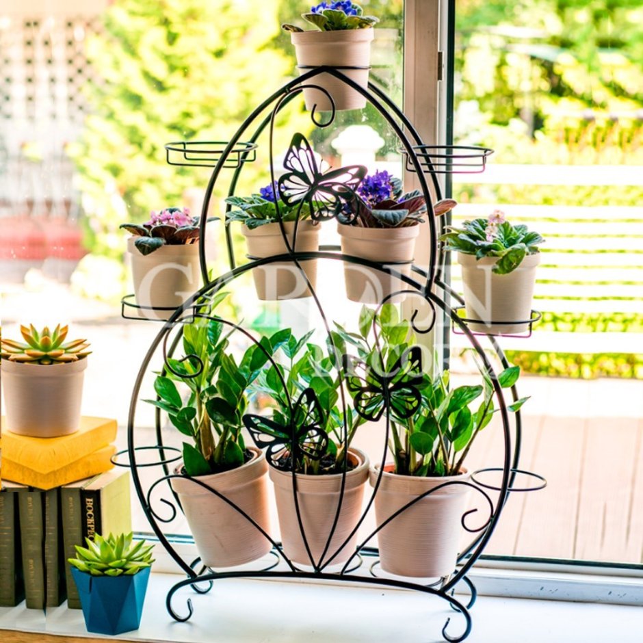Многоярусная подставка для цветов на подоконник