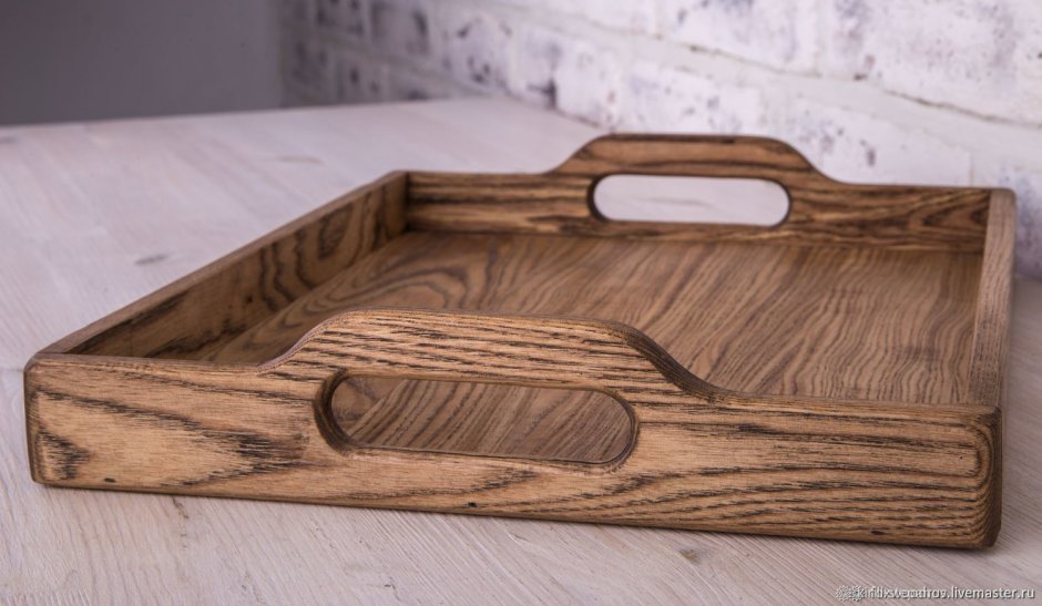 Стильные деревянные подносы