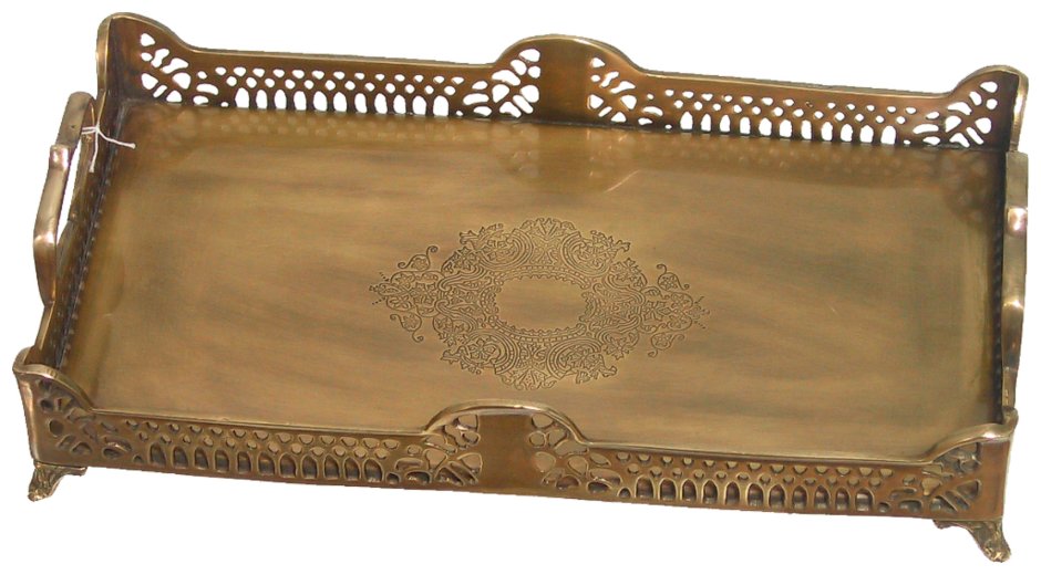 Поднос металлический с ручками