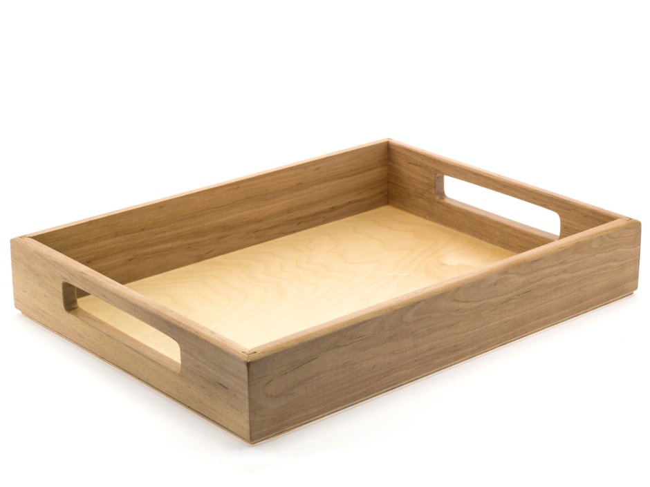 Деревянные подносы с бортиками