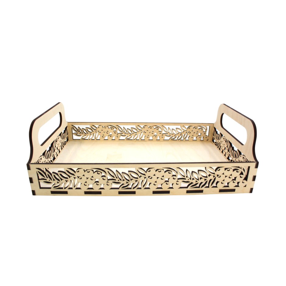 Astra & Craft деревянная заготовка для декорирования поднос "рябина" l-453