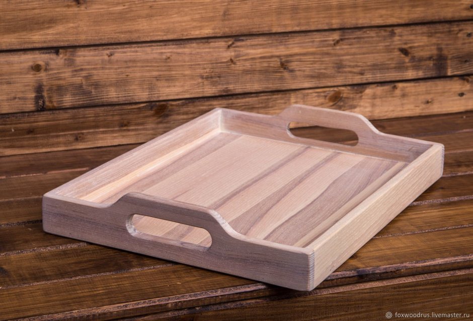 Кофейный поднос из дерева
