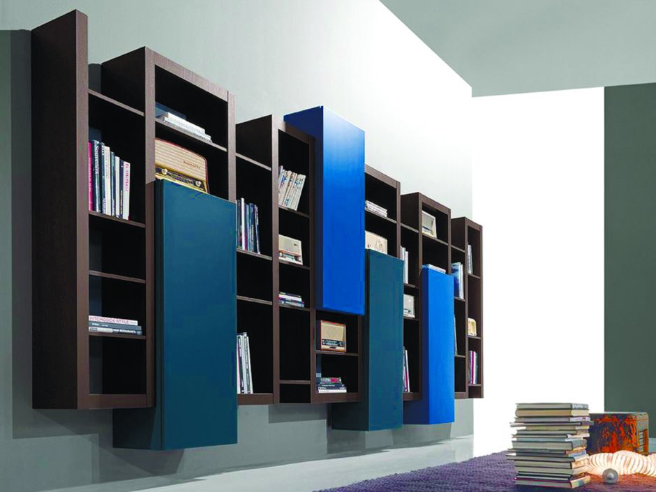 Книжный шкаф в стиле конструктивизм