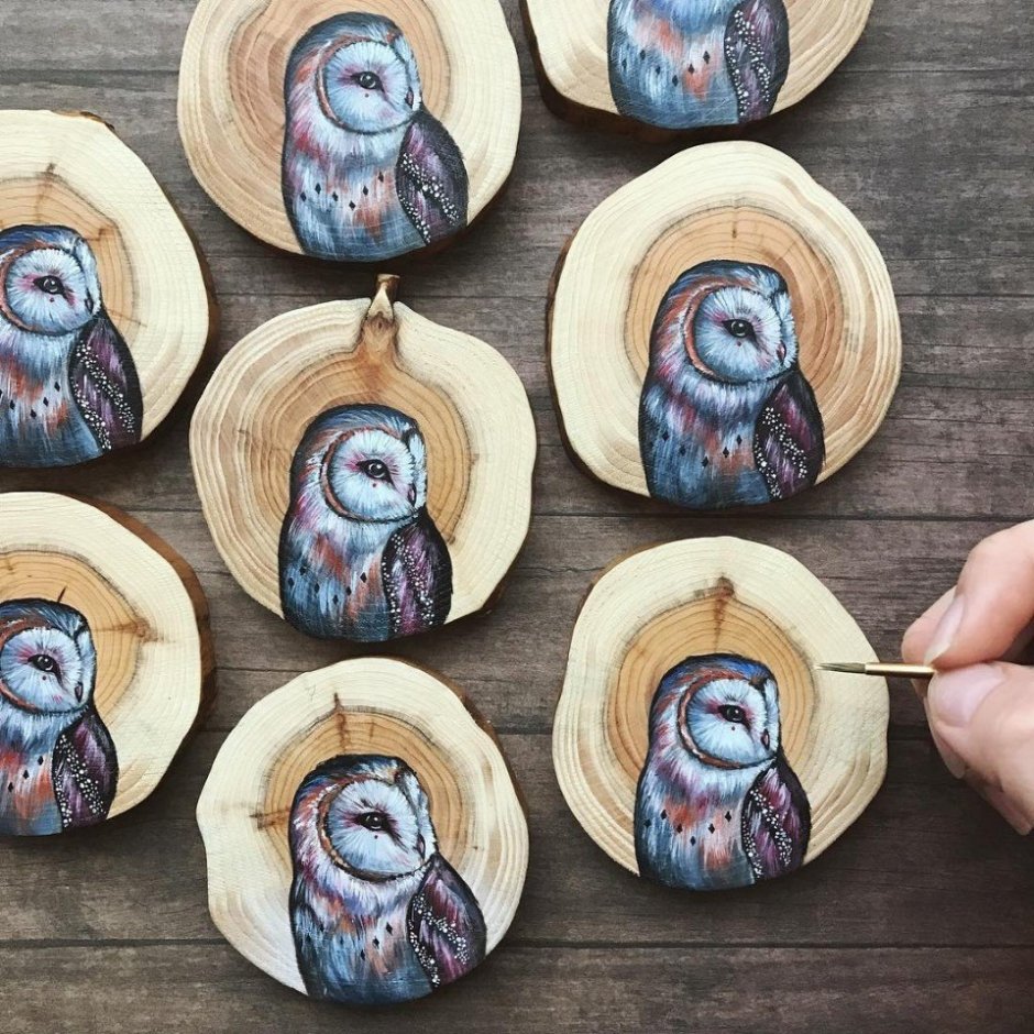 Поделки из срезов дерева