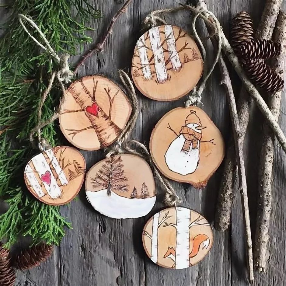 Декор Выжигание по дереву