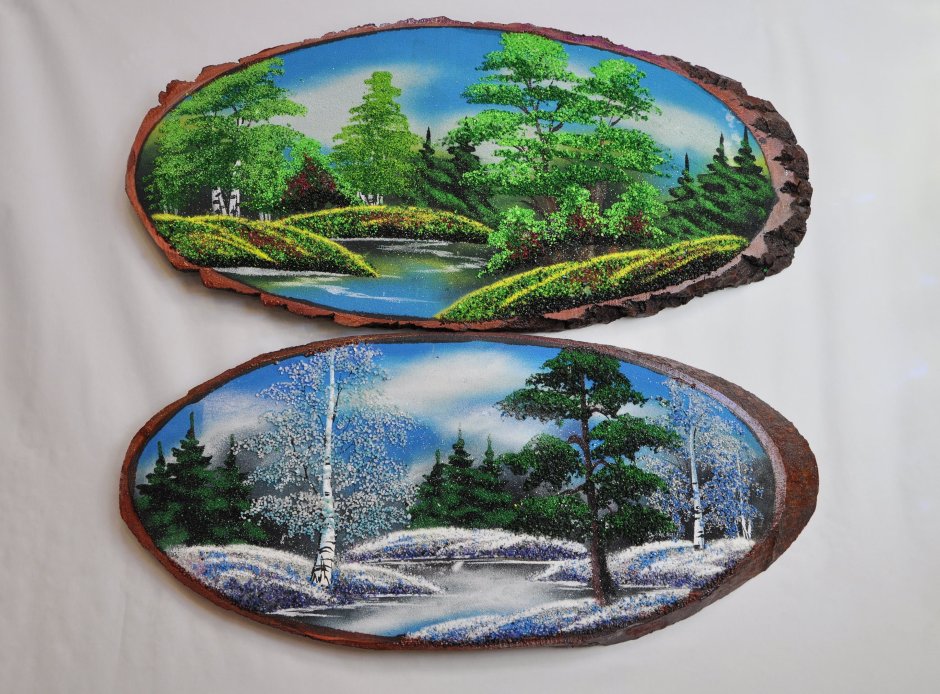 Выжигание на спиле дерева