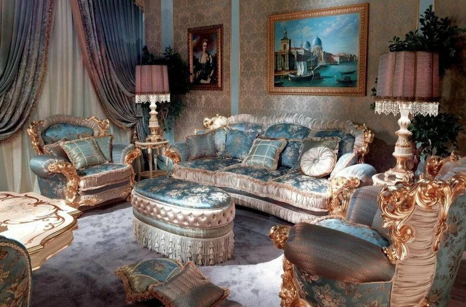 Итальянское Барокко интерьер