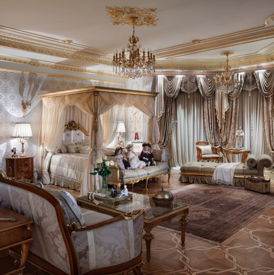 Роскошные интерьеры особняков в стиле Ампир