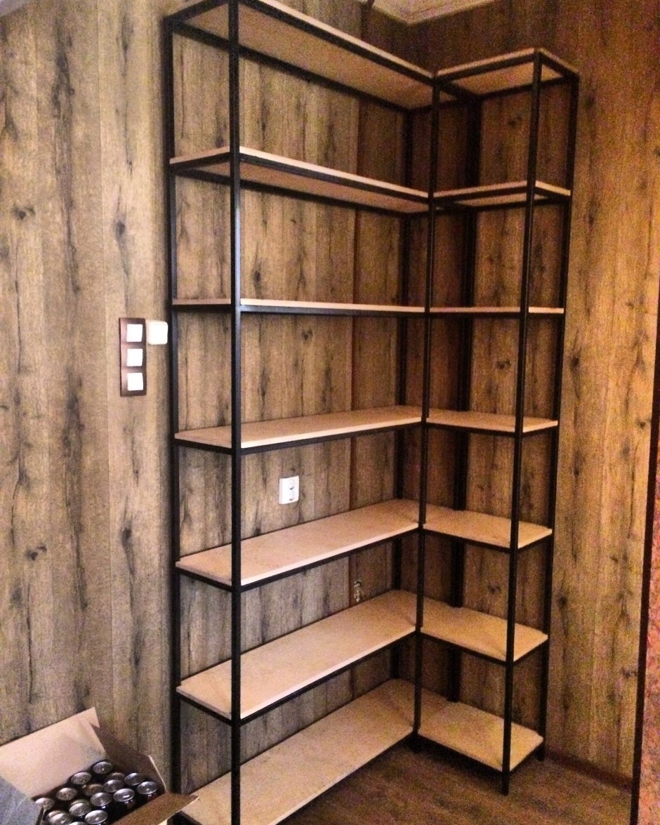 Стеллаж лофт из профильной трубы