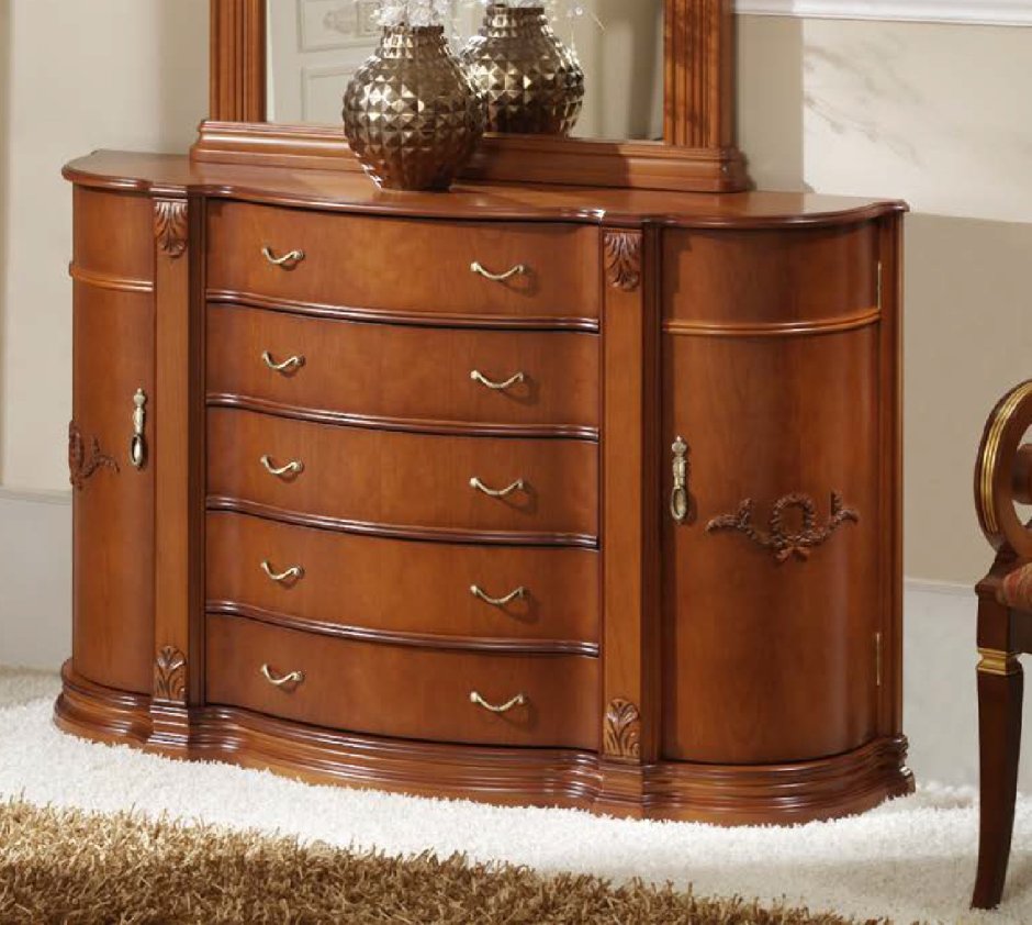 Комод с одним радиусным углом