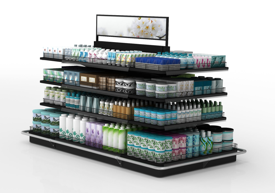 Стеллаж Бейсик 2, крафт/белый