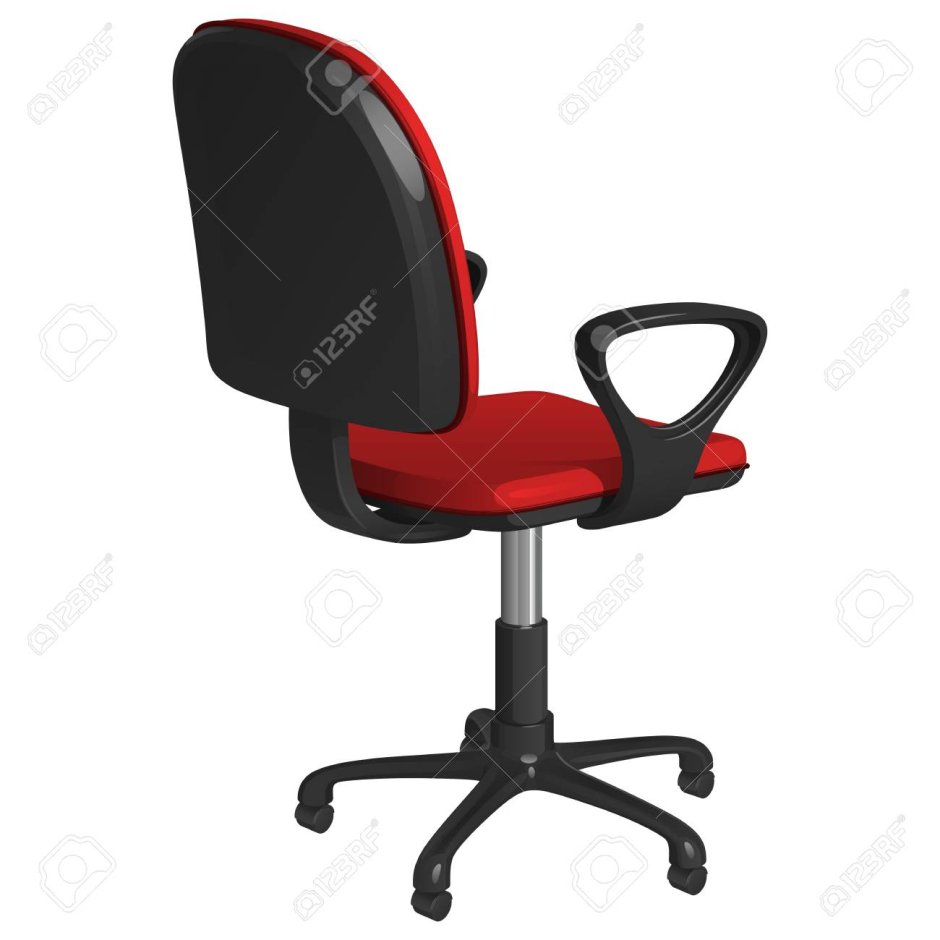 Офисное кресло сзади