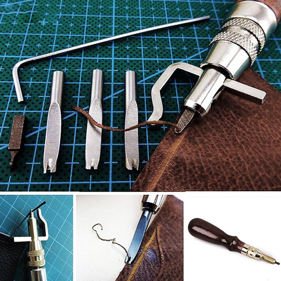 Стол с кожаной столешницей