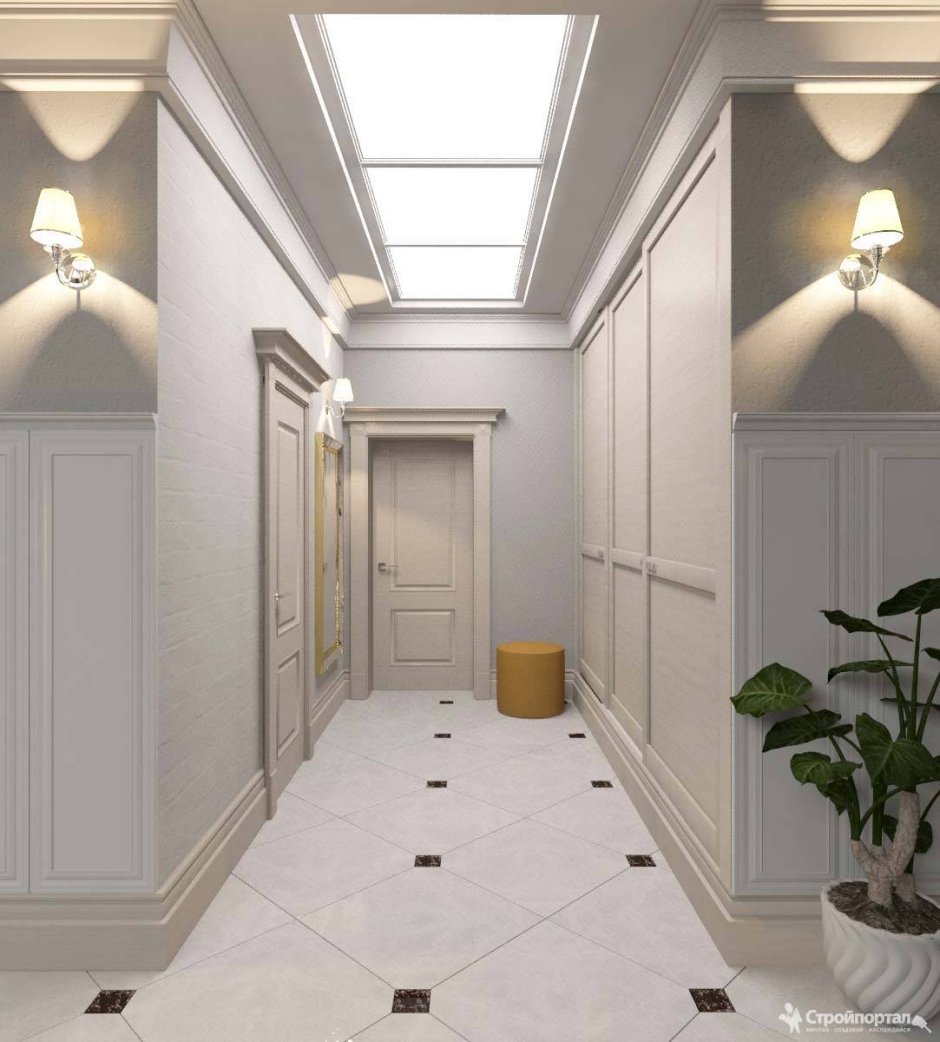 Прихожая с гардеробной комнатой