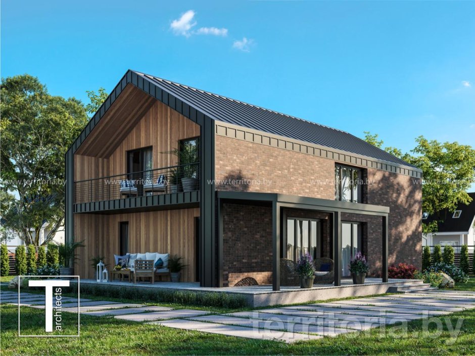 Barn House с плоской крыши