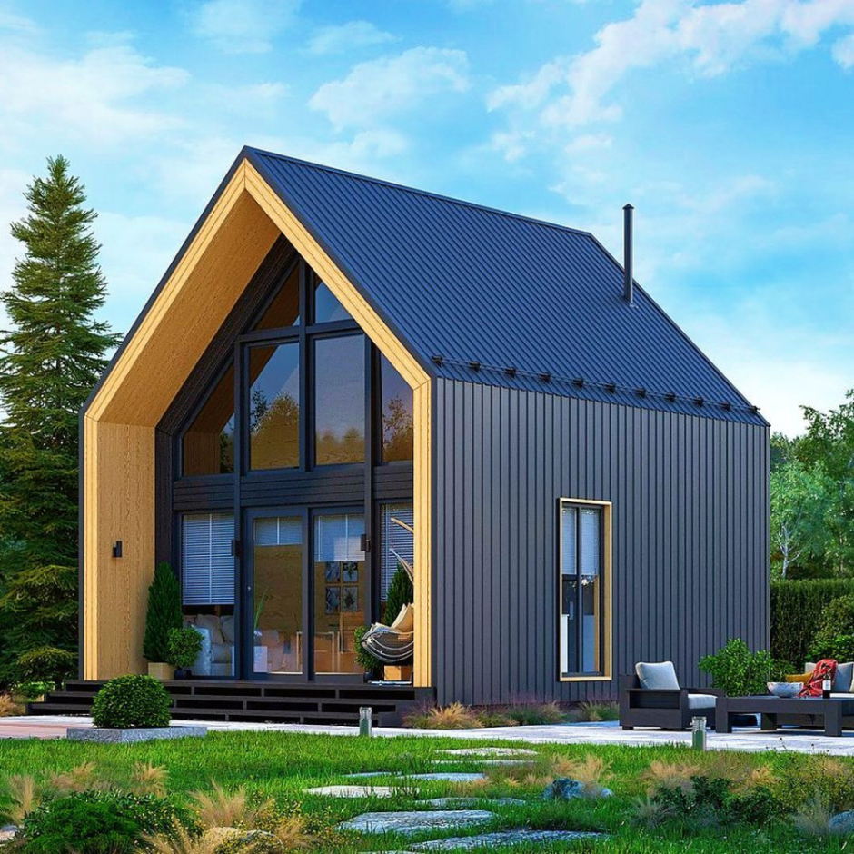 Дуплекс в стиле барнхаус