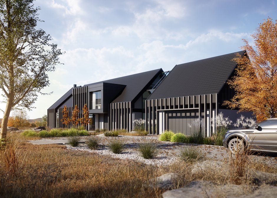 Дом в стиле барнхаус Скандинавия