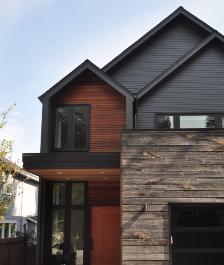 Комбинированный фасад