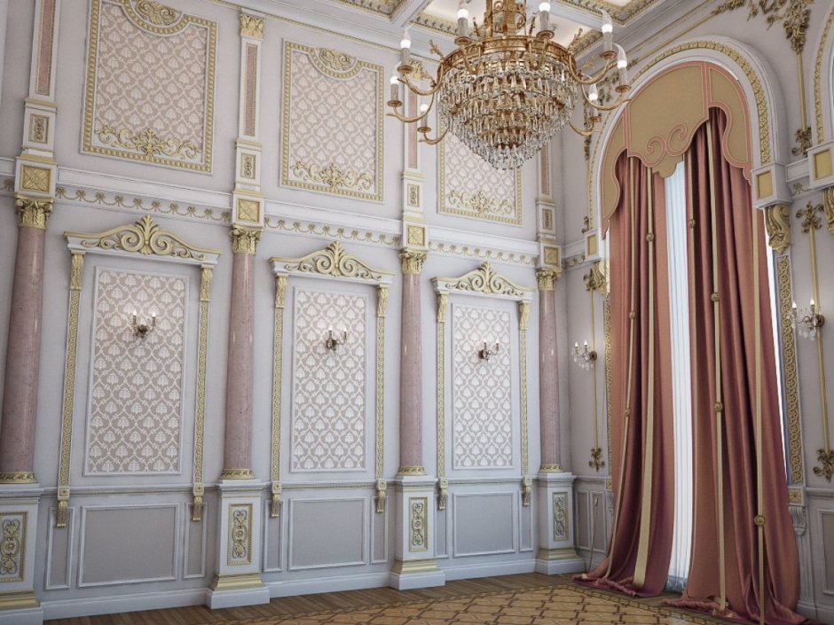 Панели в стиле рококо