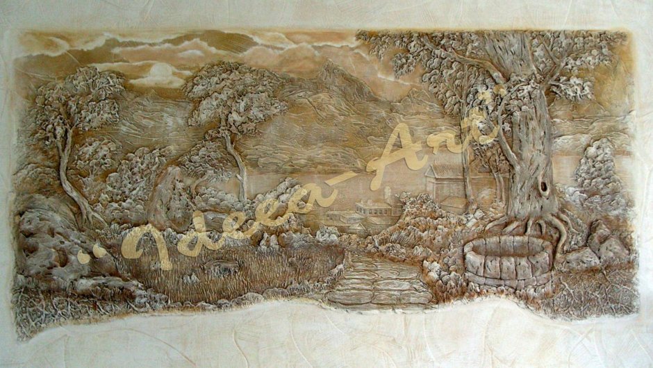 Рельеф панно