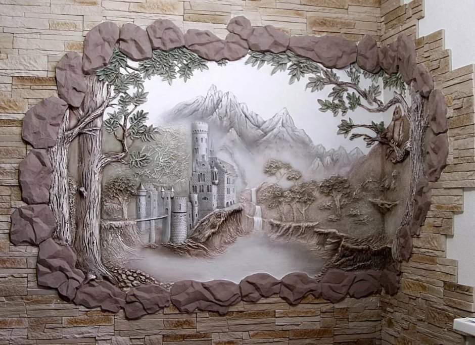 Объемный декор стен