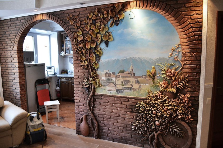 Барельеф на кухне