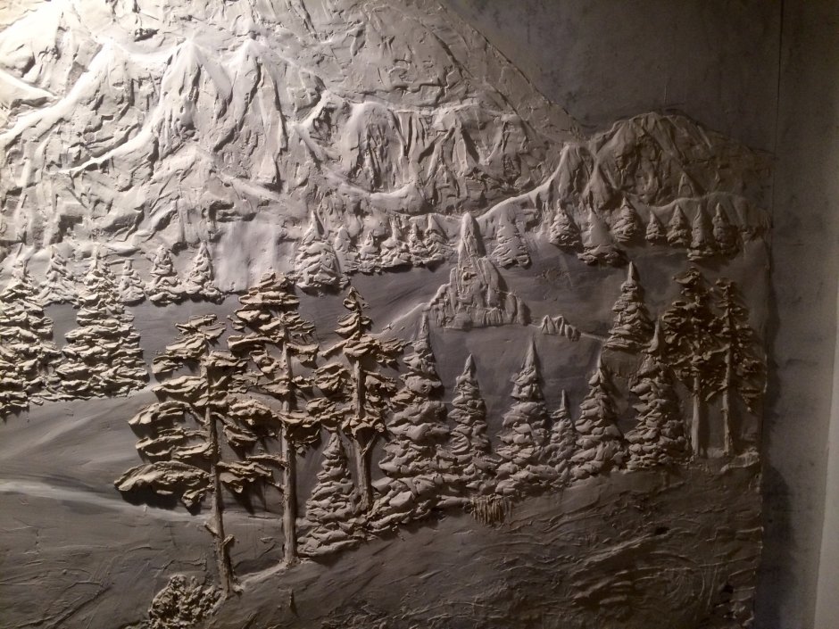 Барельеф горный аул