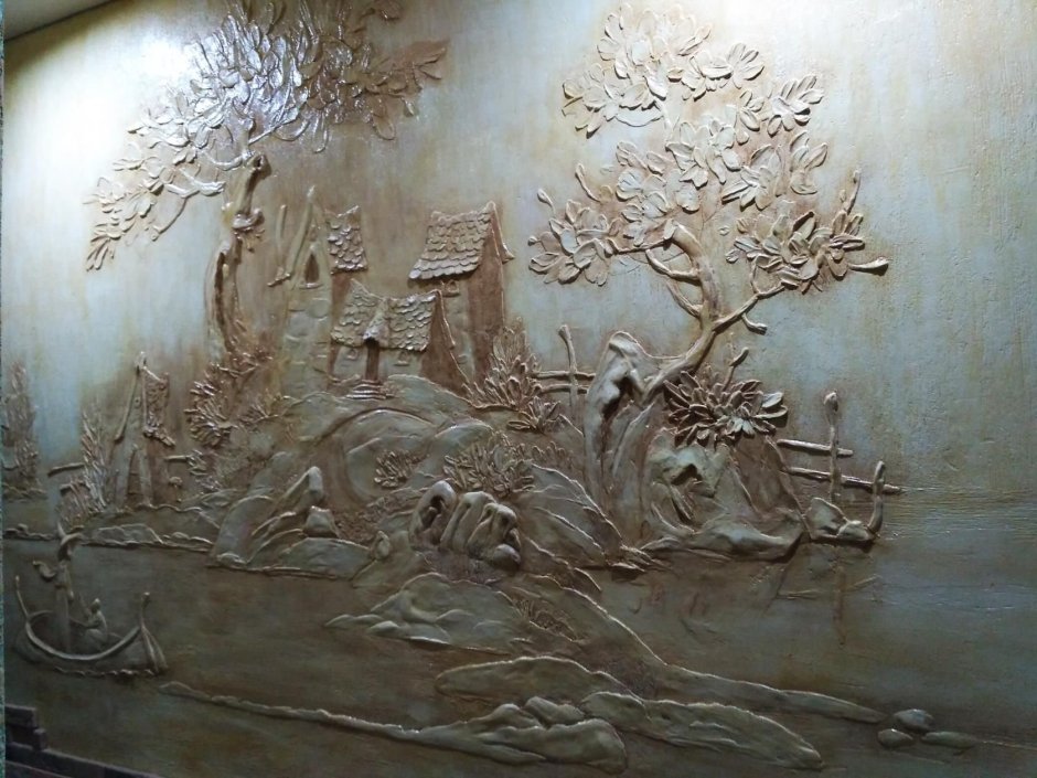 Объемная роспись стен